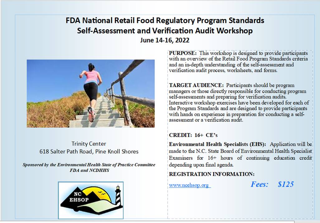 FDA National Retail Food Regulatory Program Standards SelfAssessment